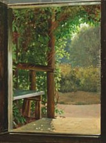 Udsigt Fra Skovfoged Adam Hansens Veranda Pa Fano 1906 - view 1