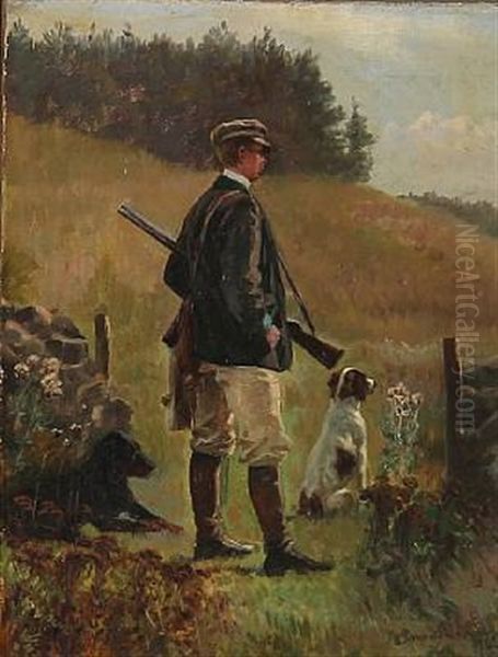 A Hunter With His Dogs - view 1