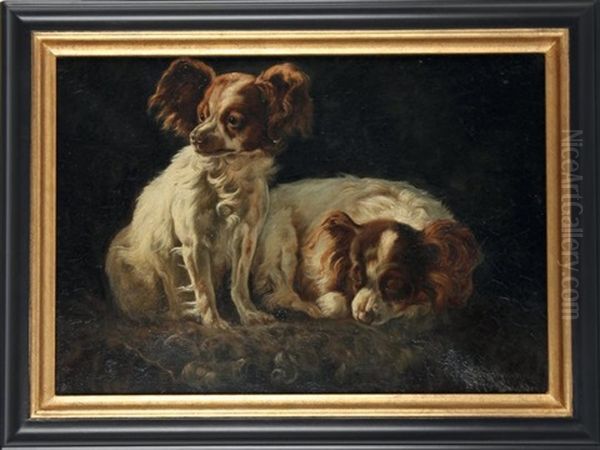 Deux Epagneuls Papillon - view 1