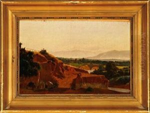 Landscape From Venice At The Venetian Alps by Simon Simonsen