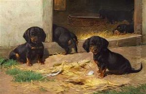 Gravhundehvalpe by Simon Simonsen
