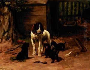 Hund Med Hvalpe by Simon Simonsen