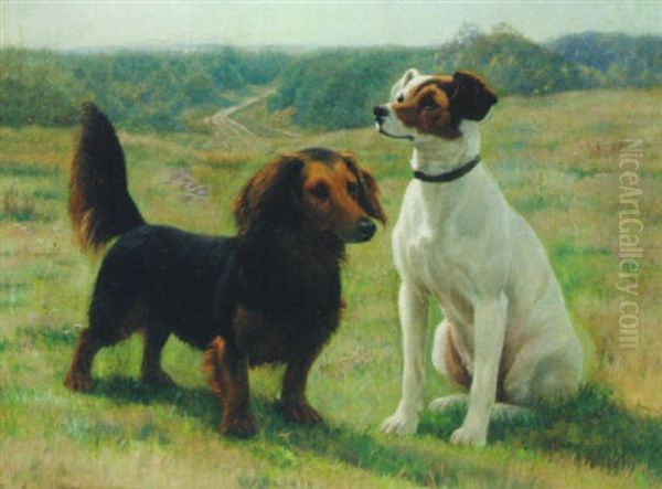 A Daschund And A Jack Russell Terrier - view 1