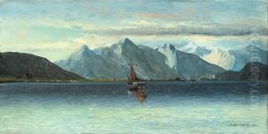 Sailboats On A Quiet Lake by Soeren Simonsen