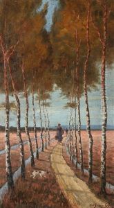 Birkenweg In Der Heide by Ernst Oskar Simonson-Castelli