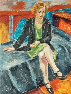 Flicka Med Cigarett (girl With Cigarette) by Birger Simonsson