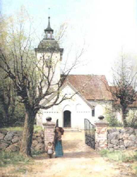 Mor Och Dotter Pa Kyrkbacken - view 1