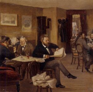 At The Gentleman's Club by Oluf Simony Jensen