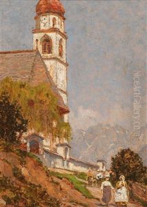 View Of A Village Church View Of A Village Church