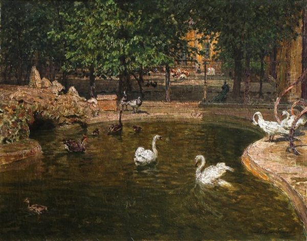 Schonbrunner Tiergarten (vogelhaus Mit Wasserbecken) - view 1
