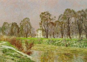 Das Lusthaus (heustadlwasser) Im Prater by Stefan Simony