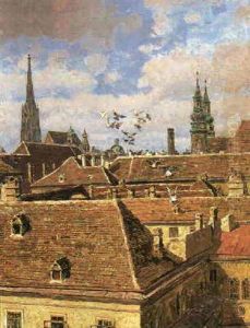 Blick Auf Dacher Und Turme Von Wien