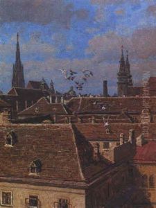 Blick Uber Die Dacher Wiens by Stefan Simony