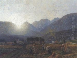Sonnenuntergang Im Gurgeltal, Tirol