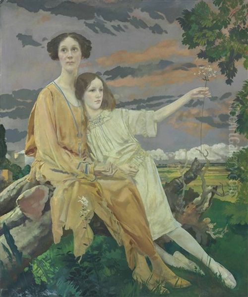 Portrait Of Mrs William Younger And Her Daughter Charlotte Mary - view 1