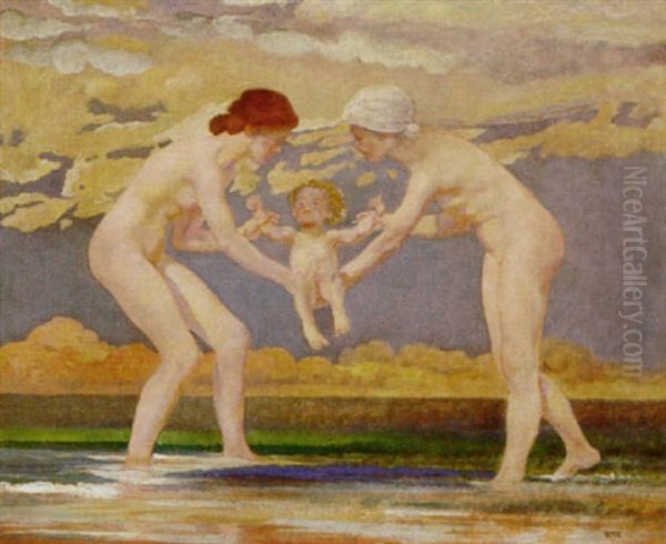 The Water's Edge: Two Women And A Baby - view 1