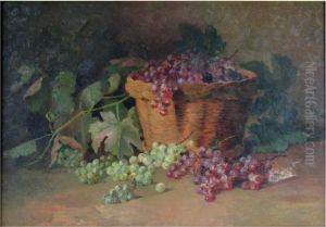 Still-life With Grapes And Basket