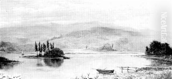 Figures By A Lake - view 1