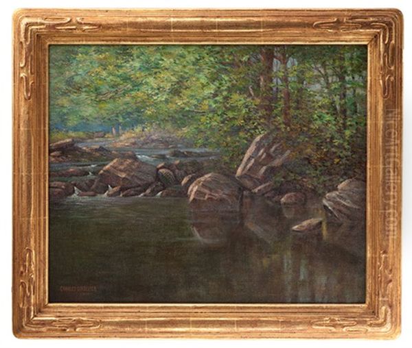 Landscape With Trees And Stream - view 1