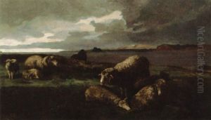 Landskap Med Dyr by Elisabeth Sinding