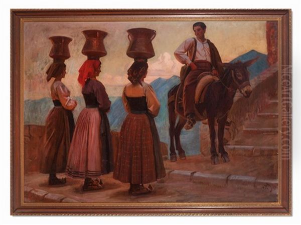 Greek Women Carrying Water - view 1