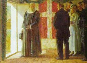 En Praest Forlader Et Brudehus En Praest Forlader Et Brudehus