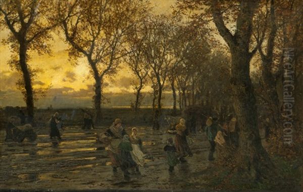 People On A Country Road - view 1