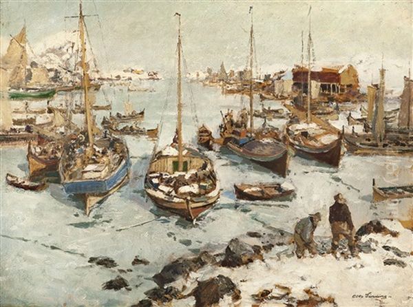 Fiskebater I Havn - view 1