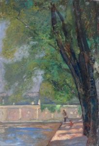 Dans Un Parc, 1938 by Nicolas Sinezouboff