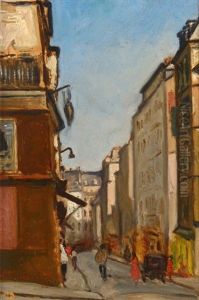 Rue Des Trois Freres A Paris by Nicolas Sinezouboff
