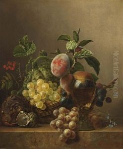 A Fruit Still Life by Diederik Jan Singendonck