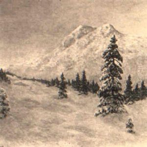 Oldenmeld, Norway In Winter by William Henry Singer Jr.