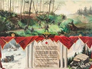 World War I Scene With Dedication by Franz Singer
