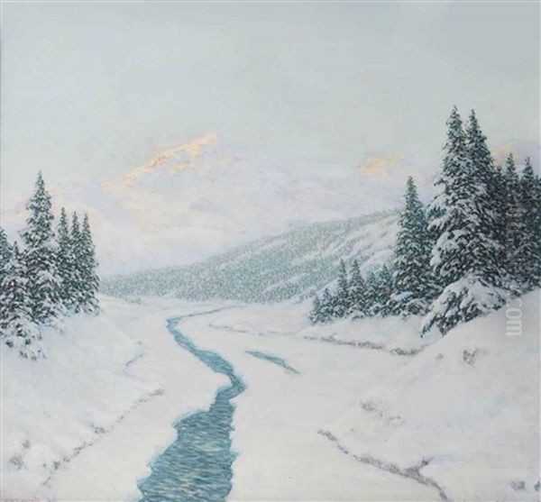 Morning Mist Near Olden, Norway - view 1