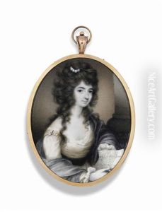 A Young Lady Called Mrs Robinson, In White Dress With Blue Shawl, Seated Reading A Letter A Young Lady Called Mrs Robinson, In White Dress With Blue Shawl, Seated Reading A Letter