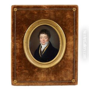 Portrait  Of A Young Gentleman In Black Coat, Waistcoat And Knotted Cravat