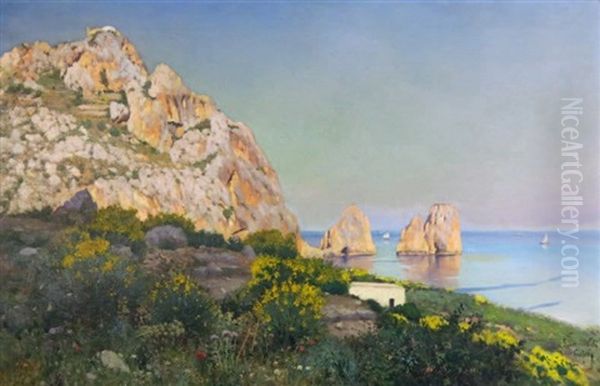 Paolucci_goffredo Sinibaldi Vue De Capri - view 1