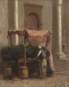 Echoppe Dans La Casbah D'alger (+ Portait De Jeune Algerienne, Verso)