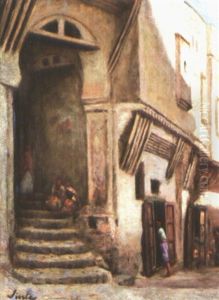 Rue De La Casbah D'alger Et Impasse Du Diable by Joseph Sintes