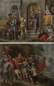 Escenas De Jose Y Putifar (pair) Escenas De Jose Y Putifar (pair)