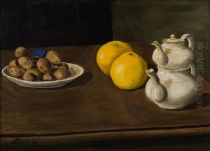Still Life With Teapots by Sulho Sipilae