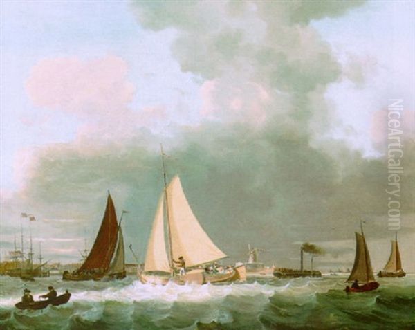 Sailing Vessels Near The Dutch Coast - view 1