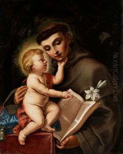Der Heilige Antonius Mit Dem Jesuskind