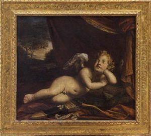 Amorino Dormiente by Elisabetta Sirani