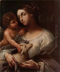 St. Agnes With An Angel St. Agnes With An Angel