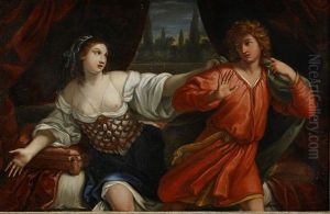 Josef Och Potifars Hustru by Giovanni Andrea Sirani