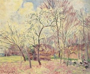 ...la Ville De Paris Offre A Toutes Les Nations L'hospitalite De Ses Ecoles D'art, De Ses Musees... by Alfred Sisley
