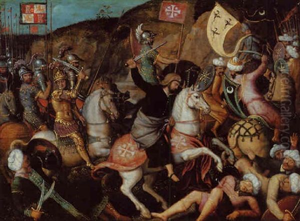 Saint James The Great At The Battle Of Clavijo - view 1