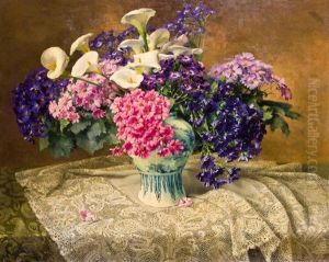 Blumenstraus Mit Phlox Und Calla by Clara Von Sivers