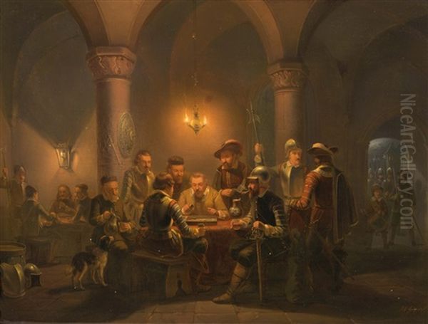 Brettspieler In Einer Taverne - view 1